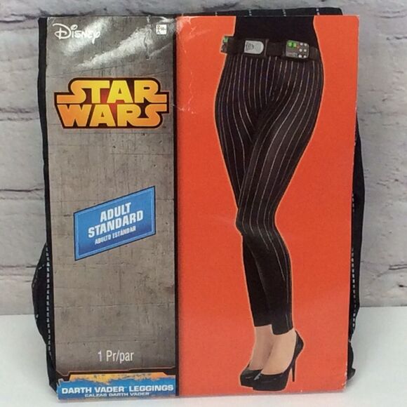 Disney Darth Vader Star Wars Leggings Women's Fits Up To Size 8 Costume Cosplay - Picture 1 of 8